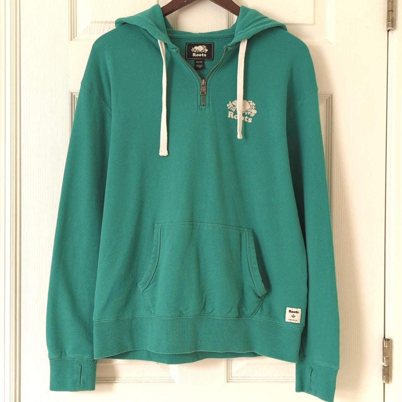 roots quarter zip sweater