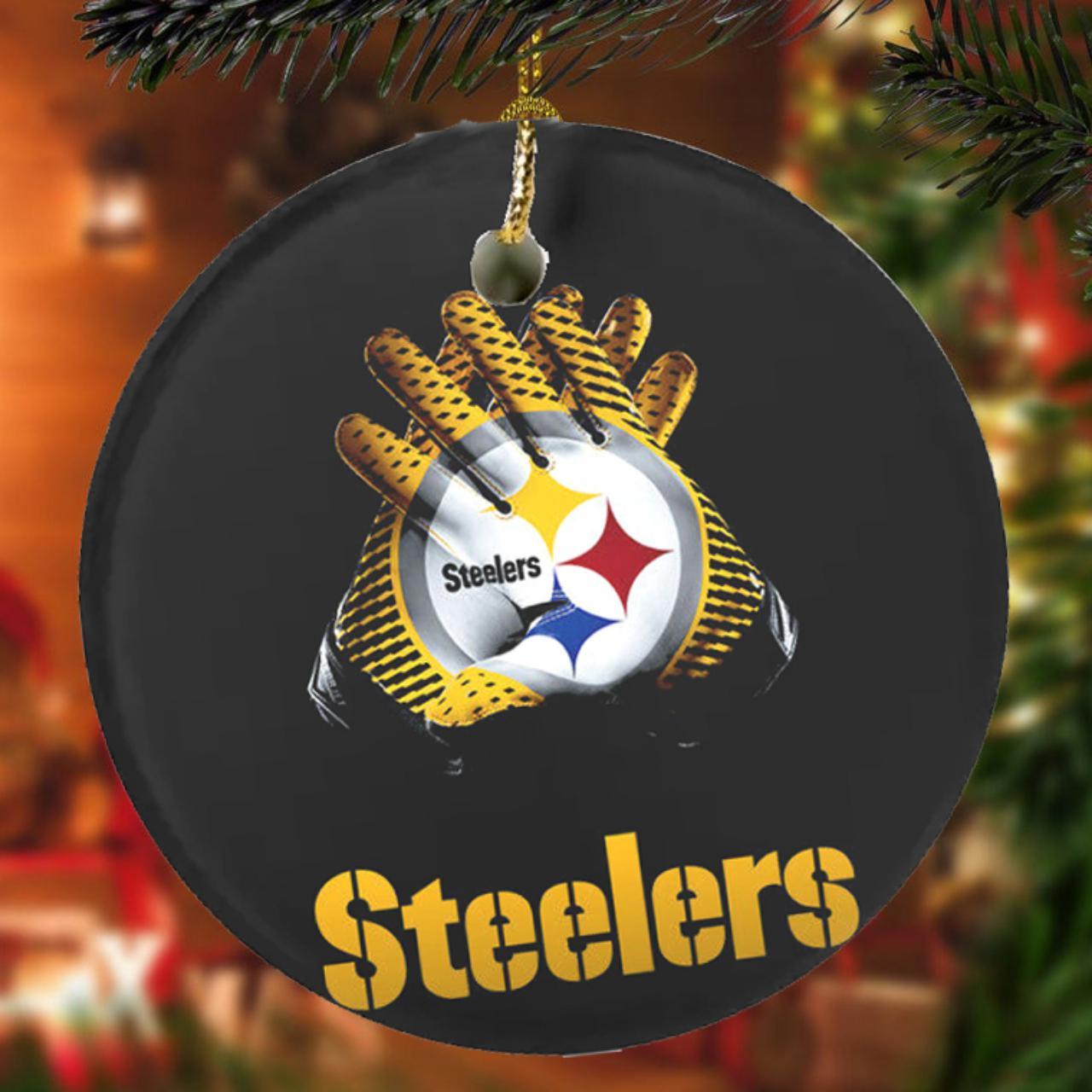 Steelers Ceramic 4 LED Ceramic Christmas Tree Ornament With Team Hat - The  Locker Room of Downey