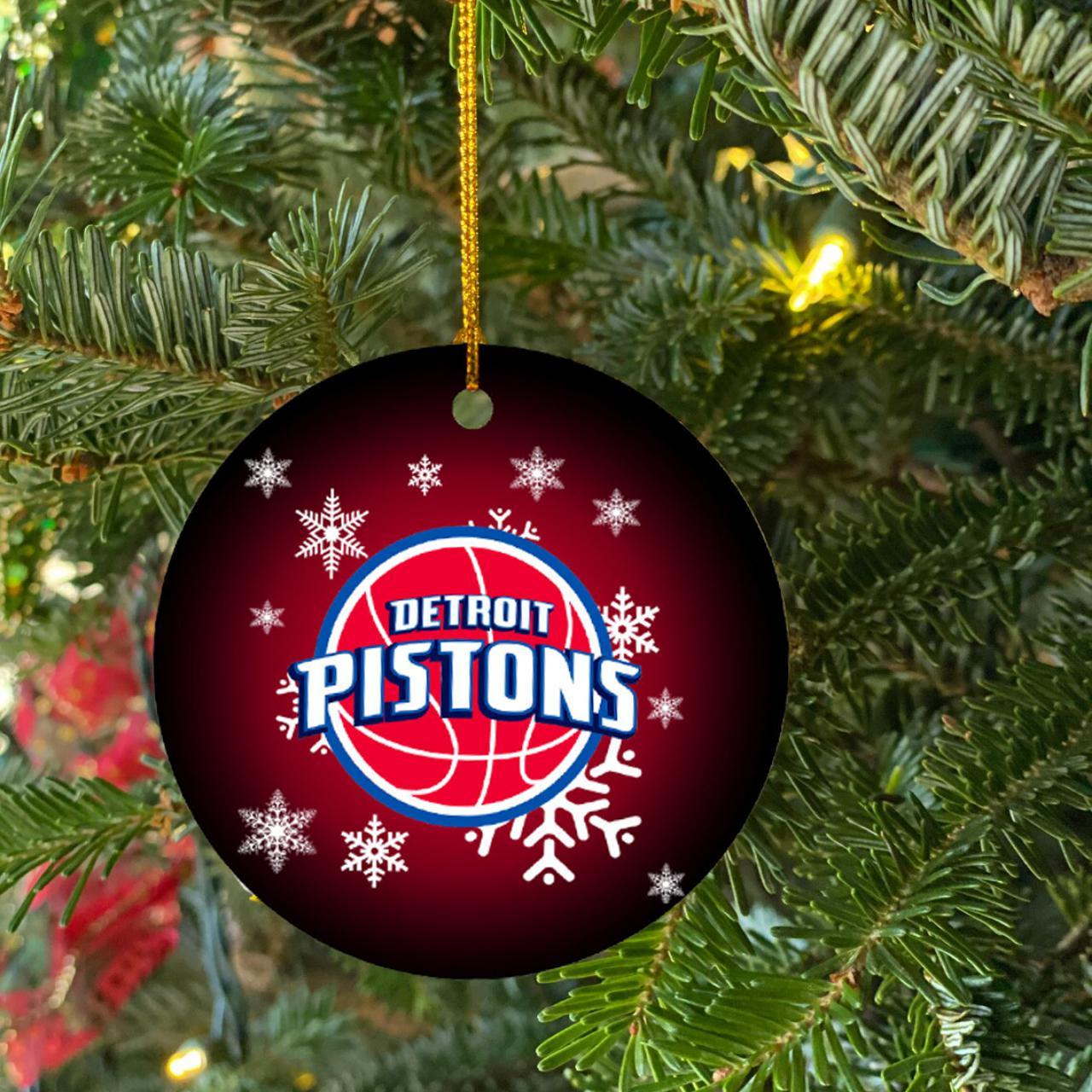 Detroit Pistons Circle Ceramic Ornament, Detroit... - Depop