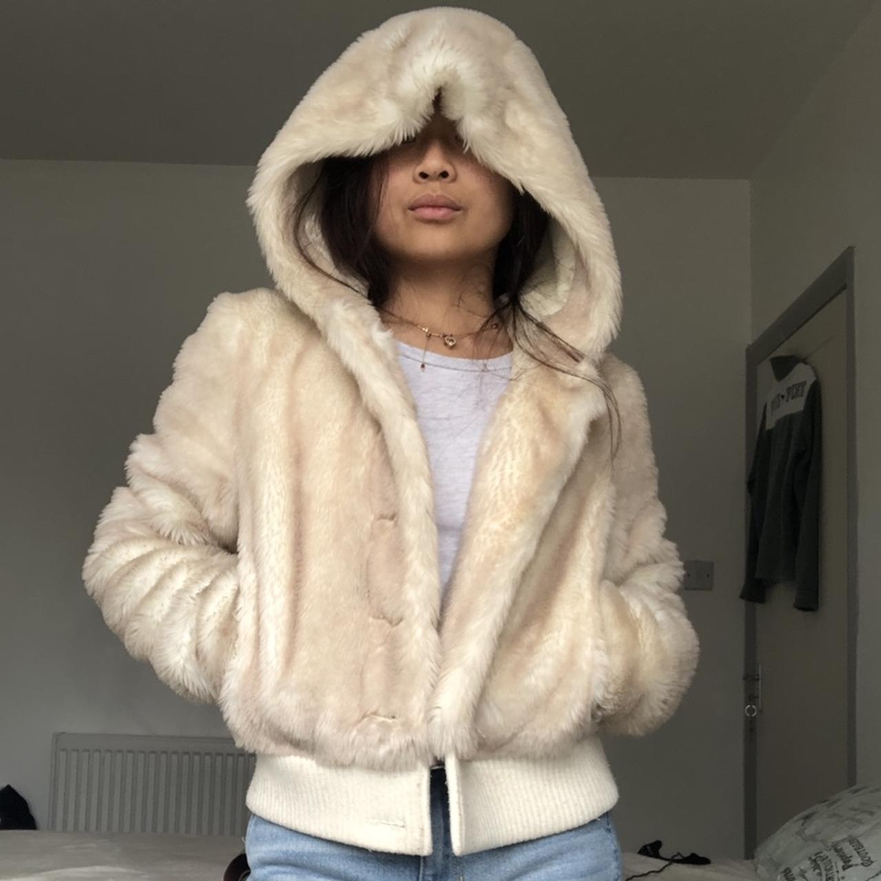 Juicy couture coat with fur outlet hood