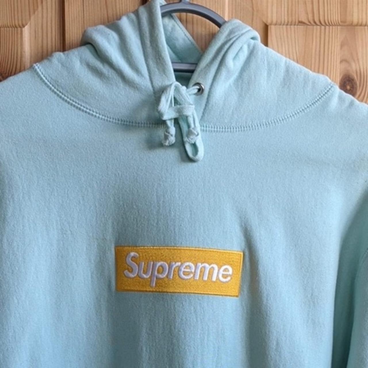 Supreme Box Logo Hooded Sweatshirt (FW17) Ice Blue