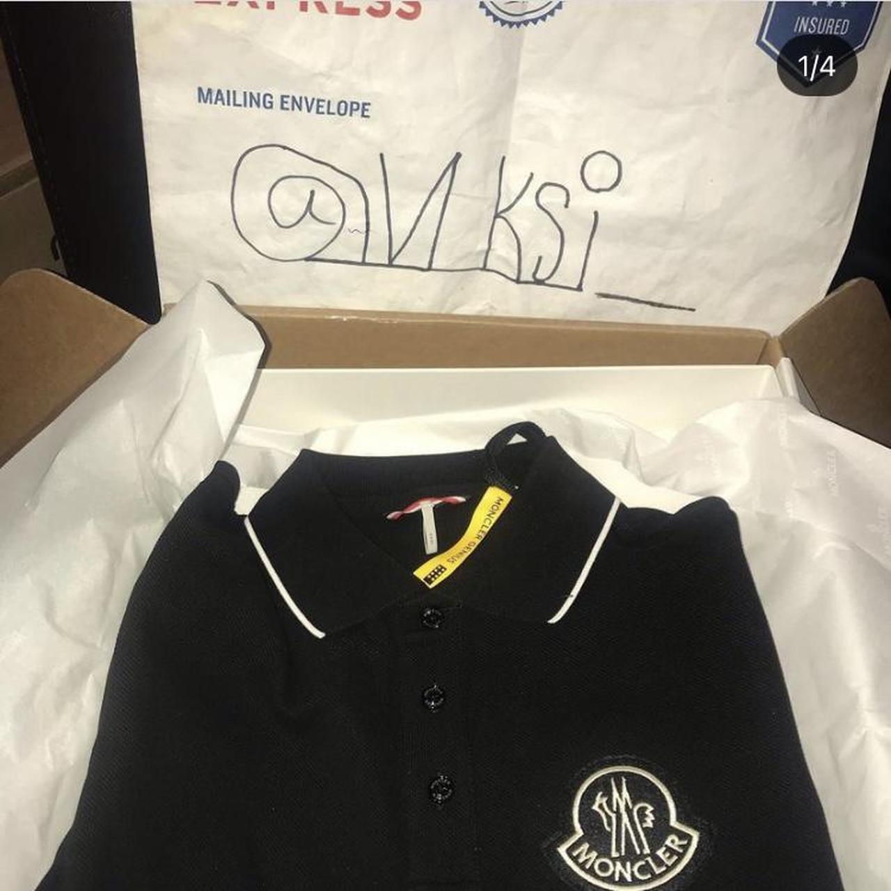 maglia polo manica moncler