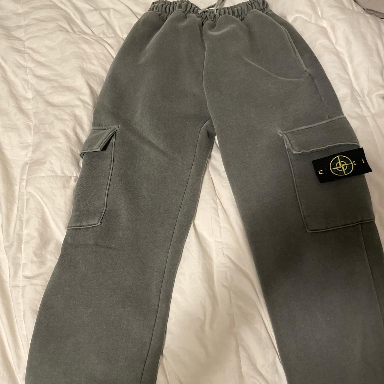 Stone Island Sweatpants Cargos Elastic Waistband Depop