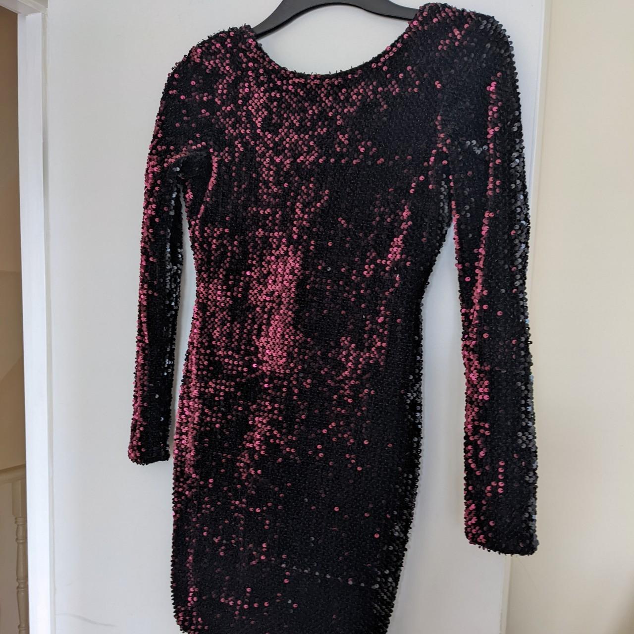 Motel rocks burgundy sequin mini dress Size small... - Depop