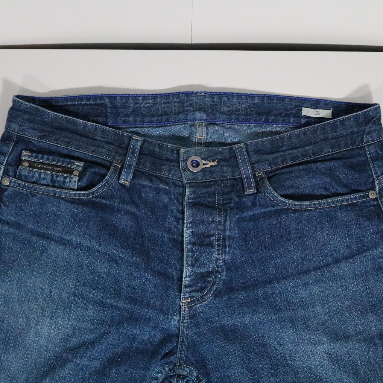 Calvin Klein Size 32x30 Blue Jeans Straight FIt - Depop