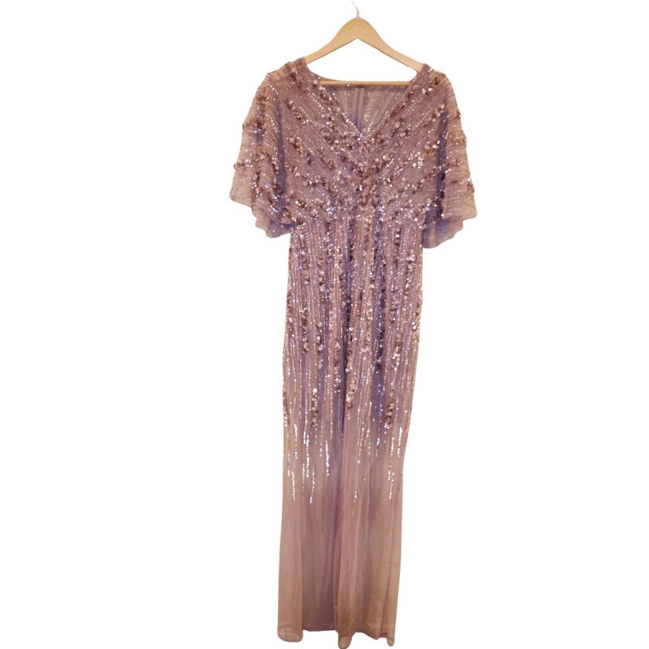 Product Image 1 - Aidan Mattox Embroidered V-Neck Gown
Color: