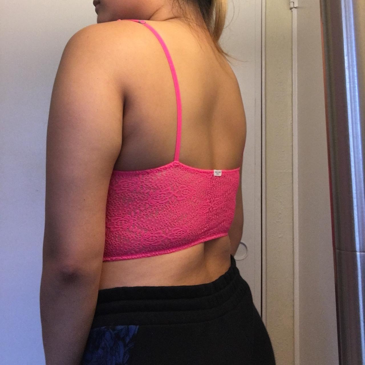 Hot pink Gilly Hicks bra top Is a little see through - Depop