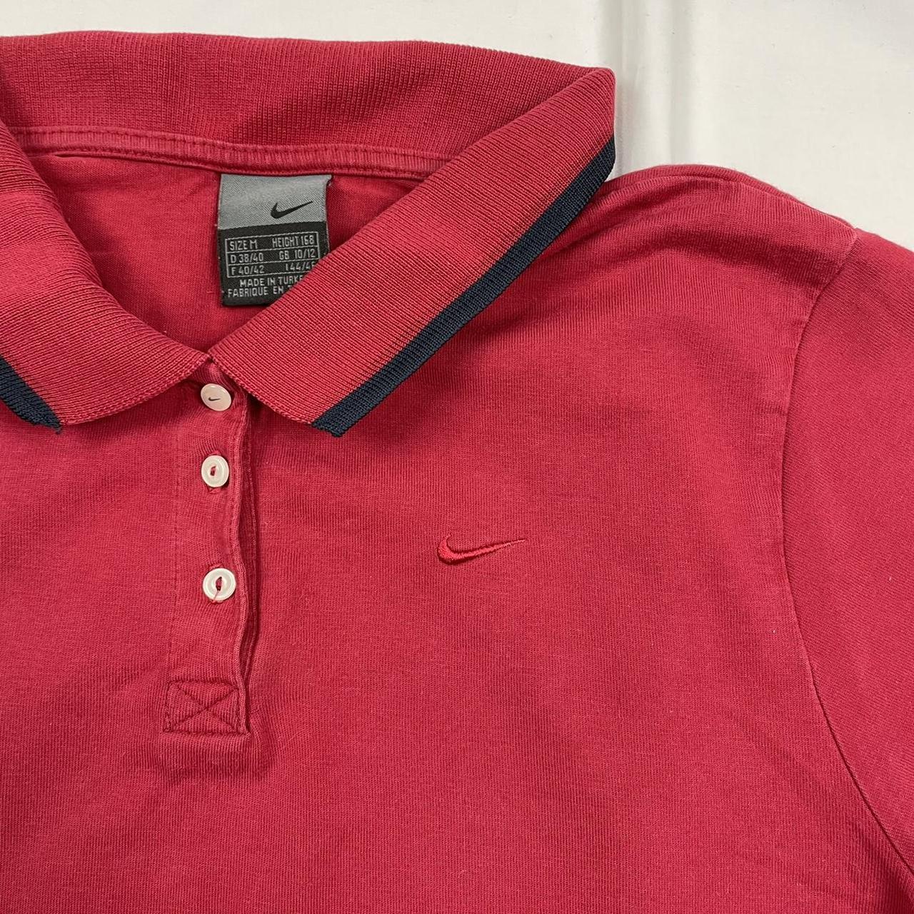 Vintage Nike Polo Shirt with an Embroidered... - Depop