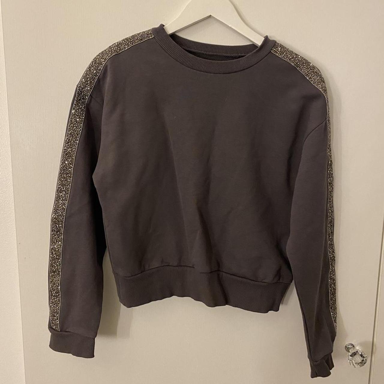 Zara cheap beaded sweatshirt