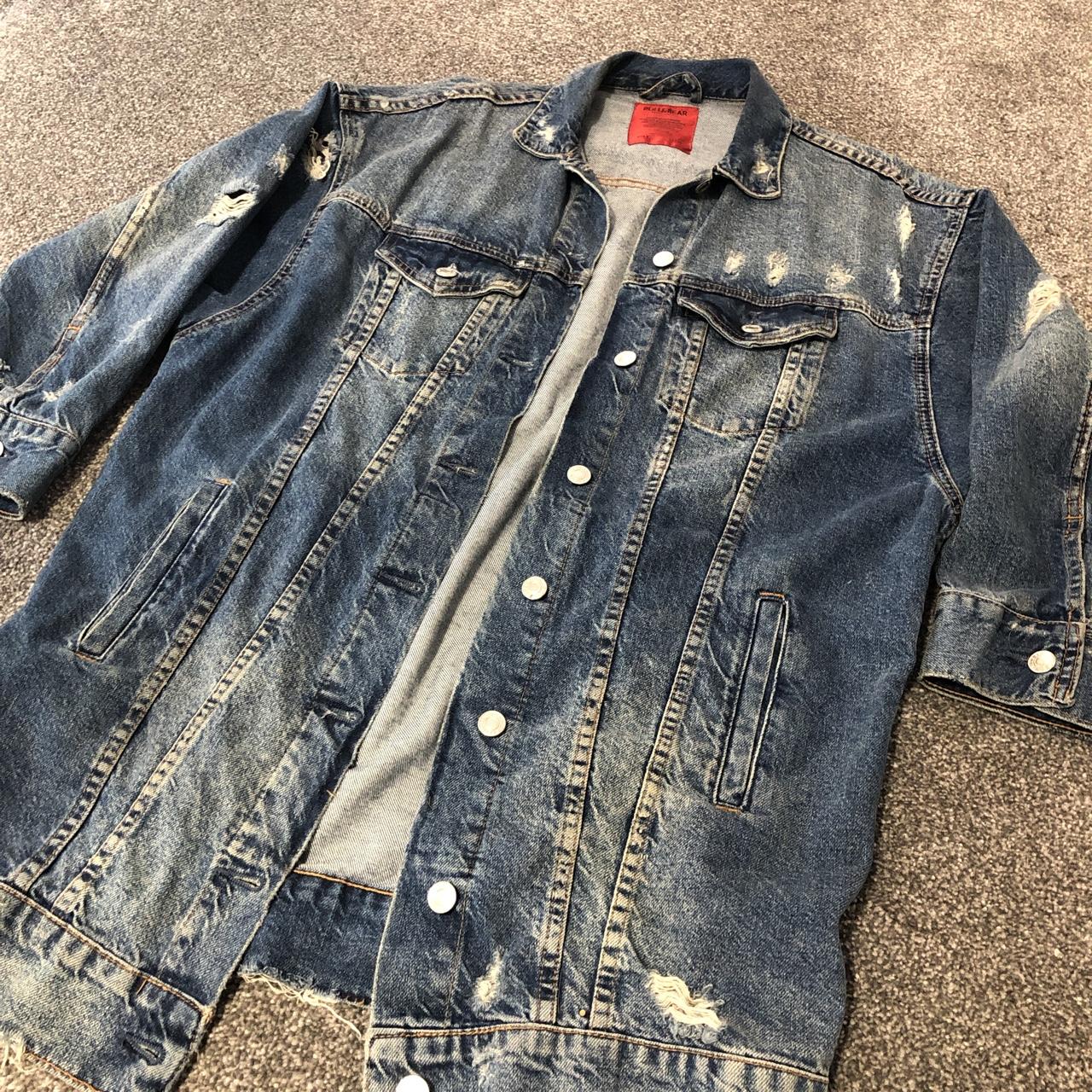 Pull and bear outlet longline denim jacket