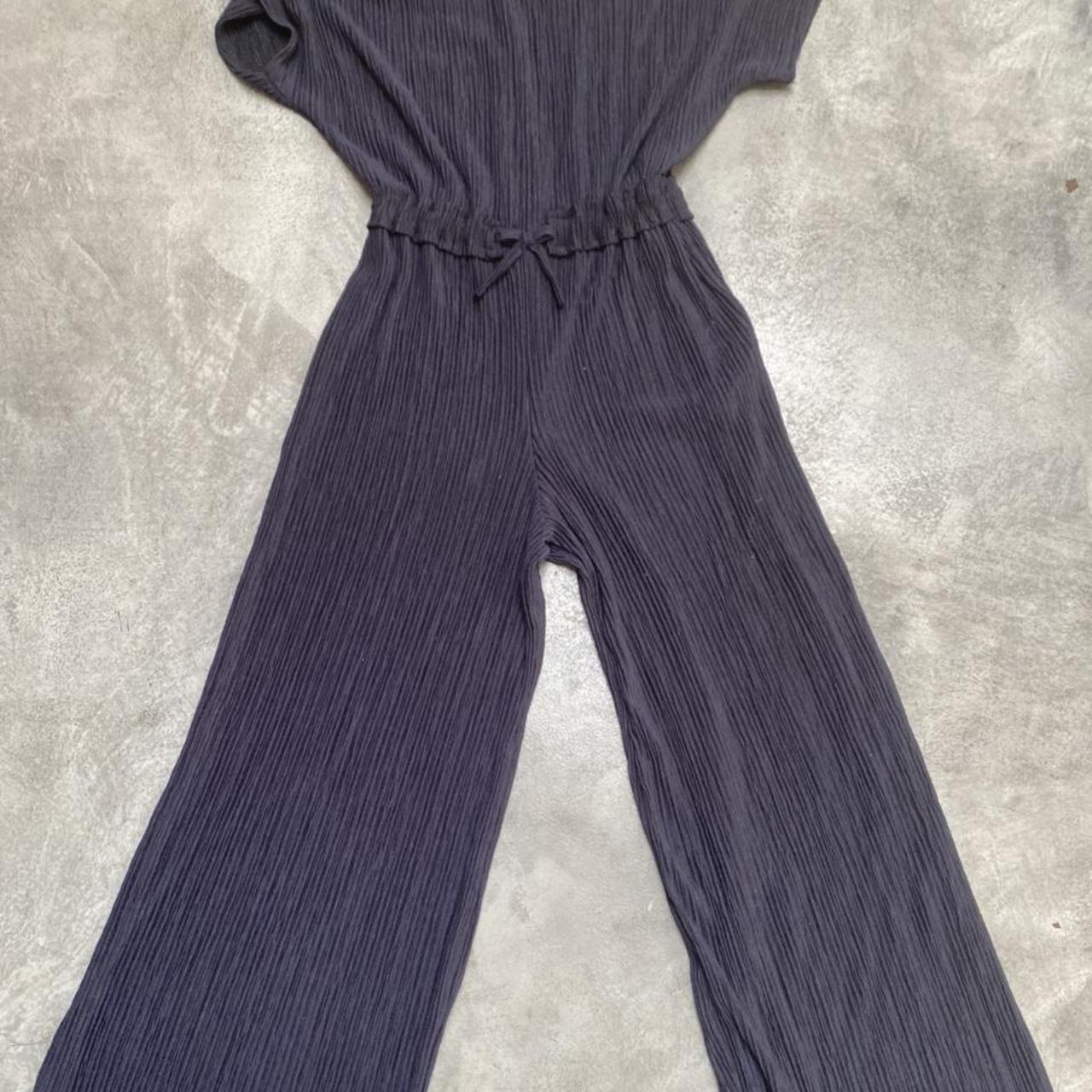 Zara Women's Navy Jumpsuit Depop