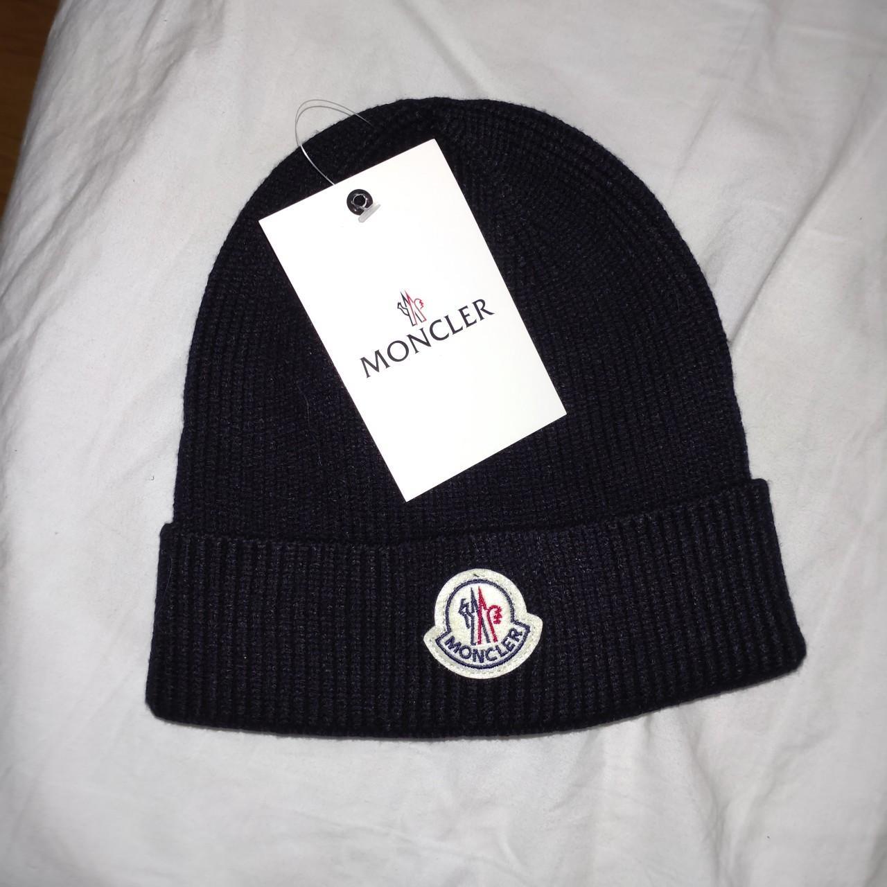 Brand new Moncler hat with tags 100 authentic old... Depop