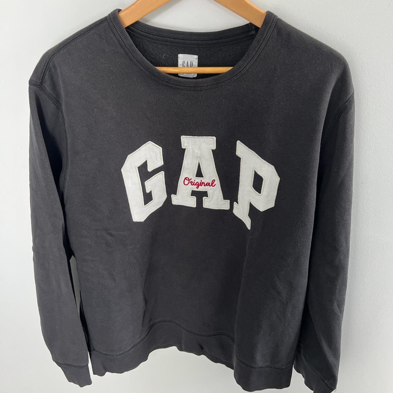 Black gap original crew neck Size L - Depop