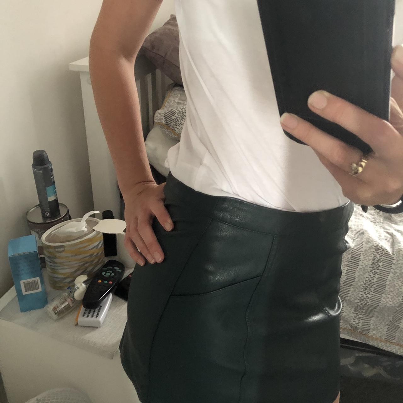 Stella Faux Leather Cut Out Mini Skirt -Divas World Skirt