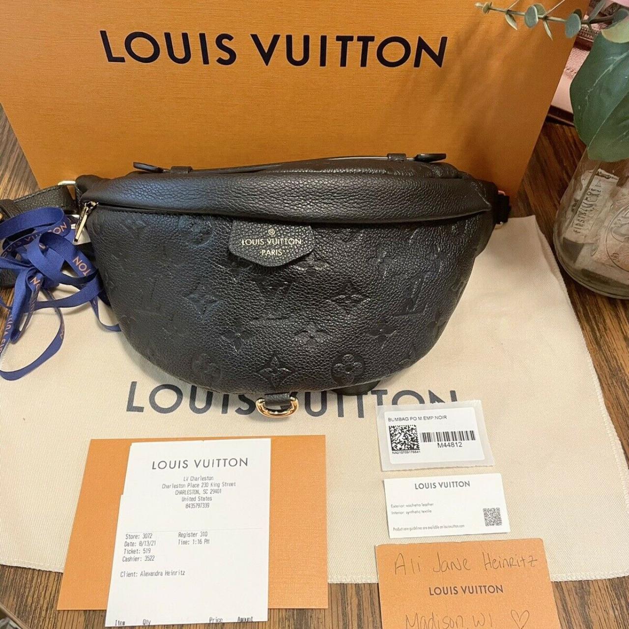 Louis Vuitton M44812 LV Bumbag Black Monogram Empreinte Leather
