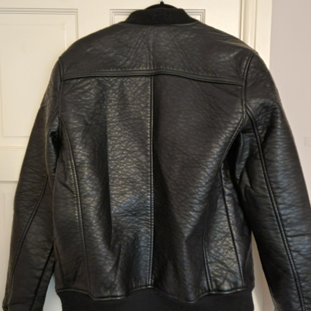 Mens leather jacket - Depop