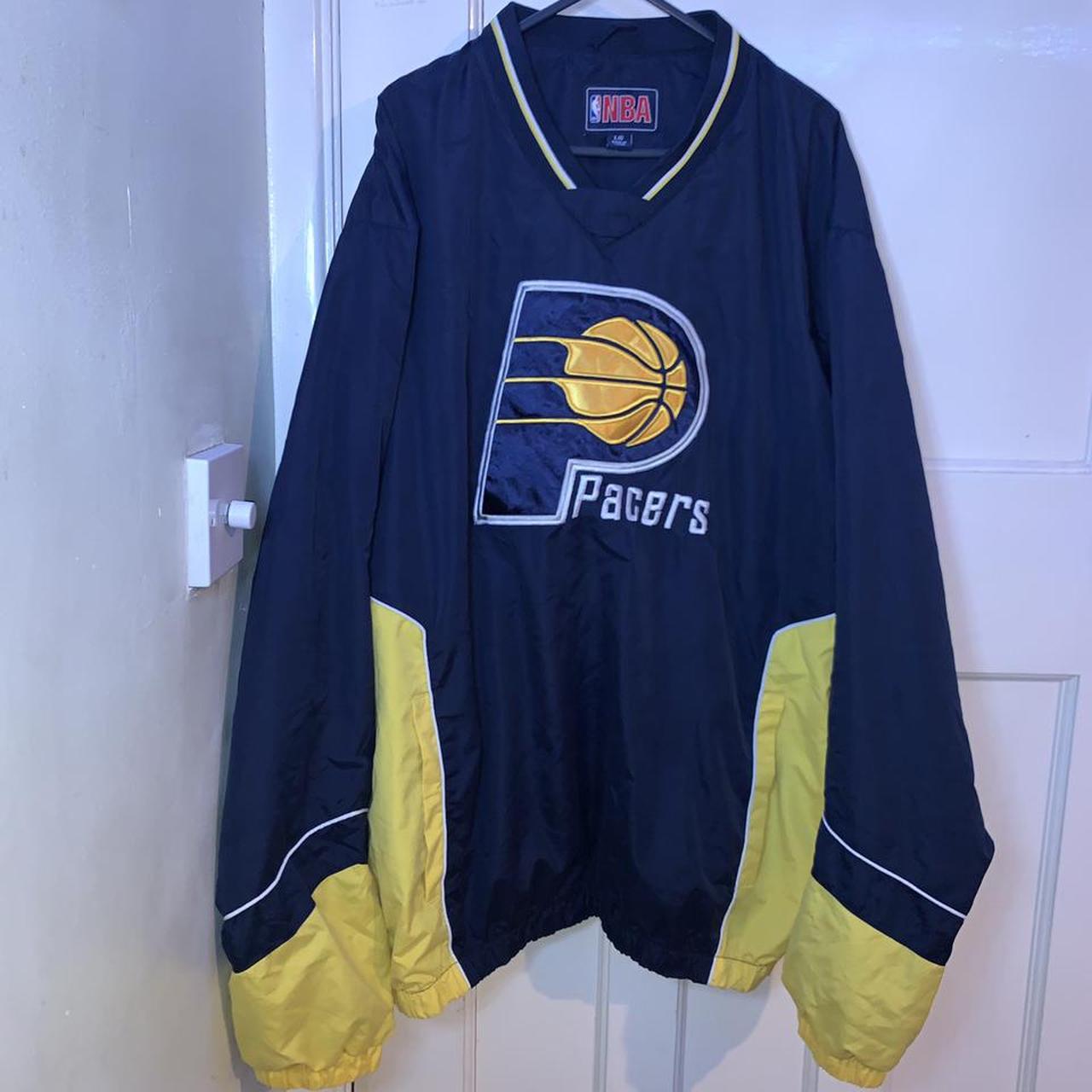 NBA Indiana Pacers Vintage Long Sleeve Windbreaker... - Depop