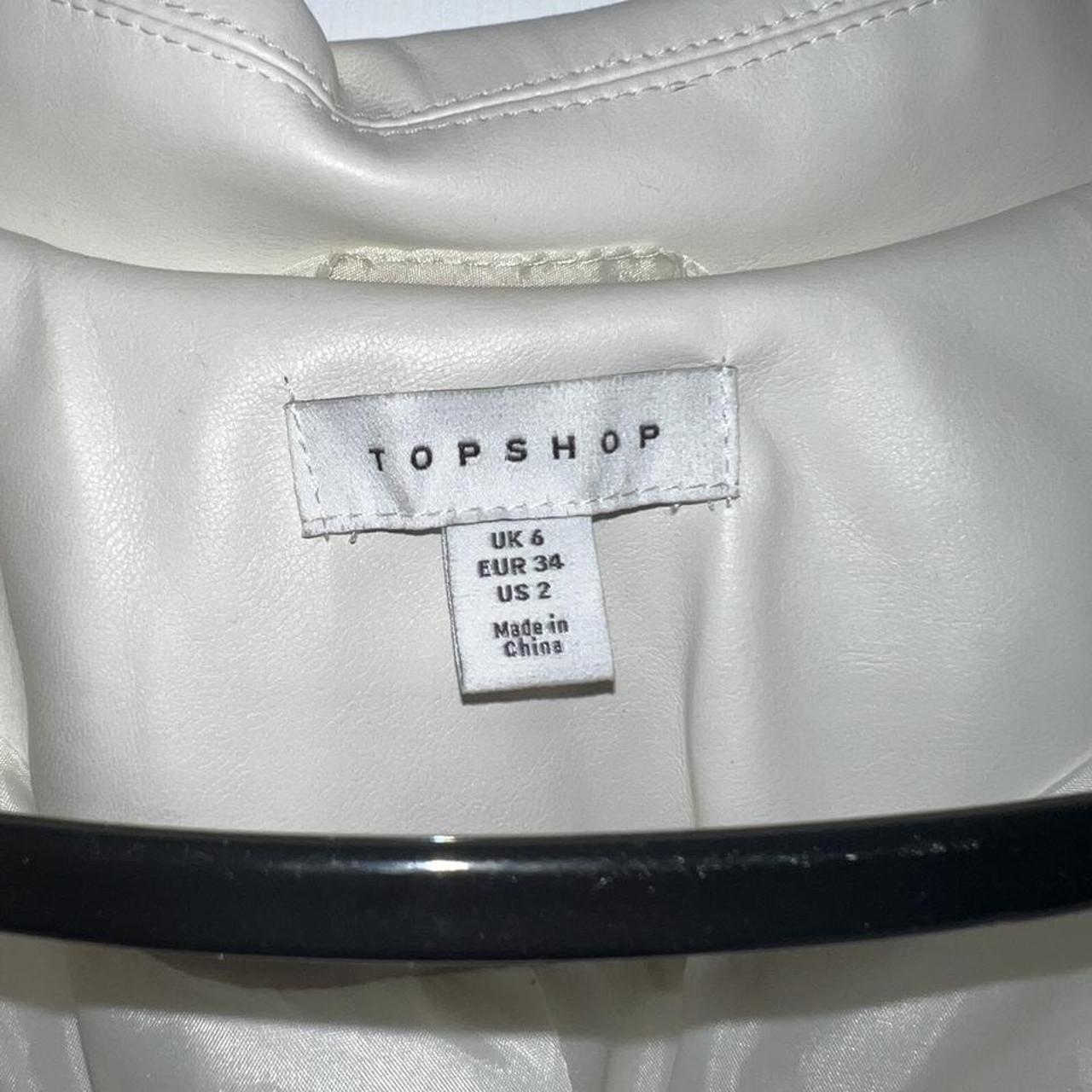 Women's White and Cream Jacket Depop