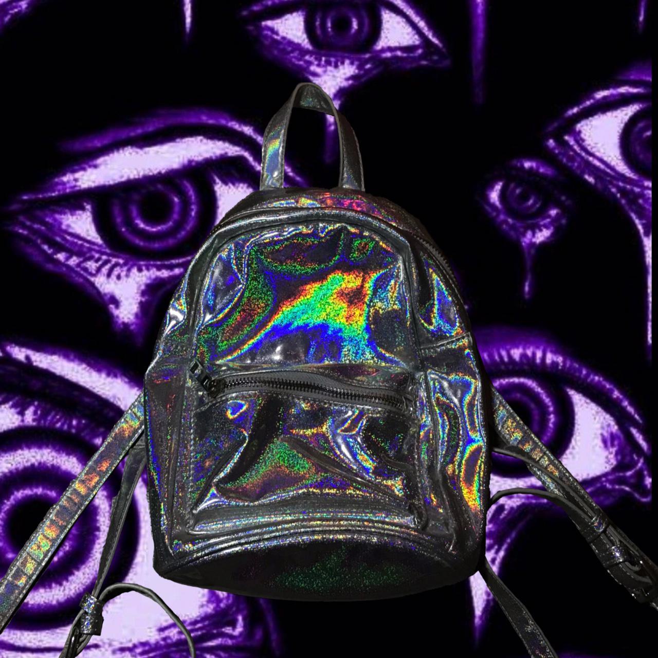 mini iridescent backpack