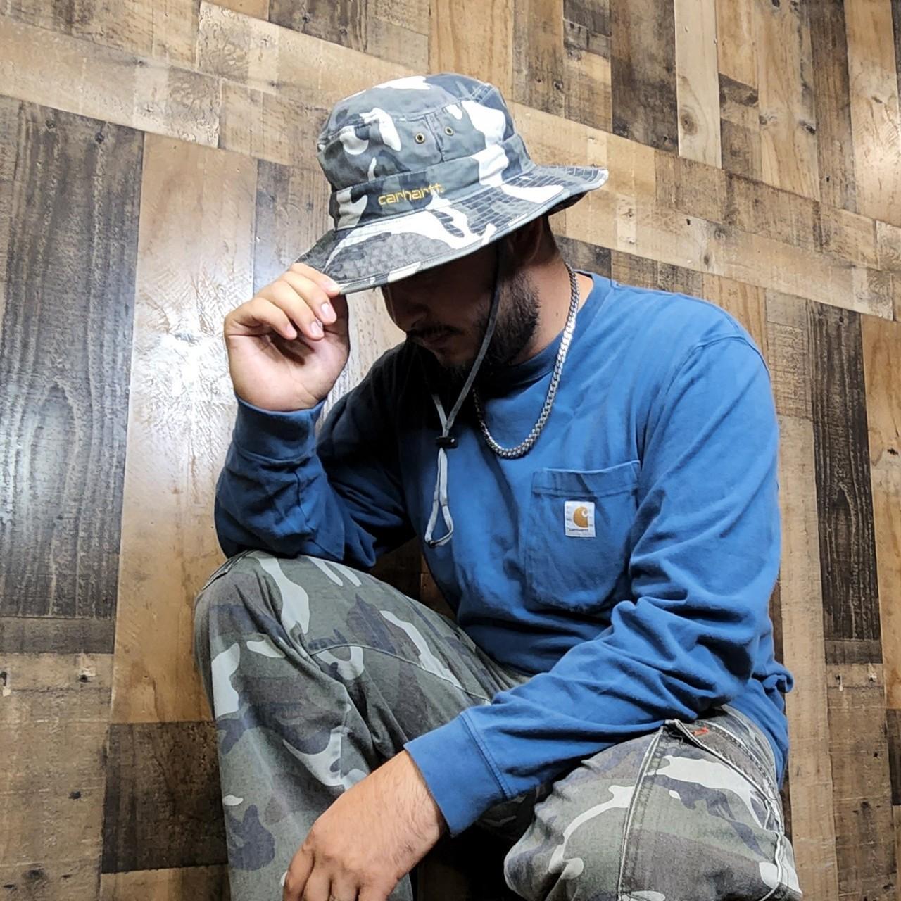 Mens Army Camo Carhartt Boonie Hat/fisherman Hat... Depop