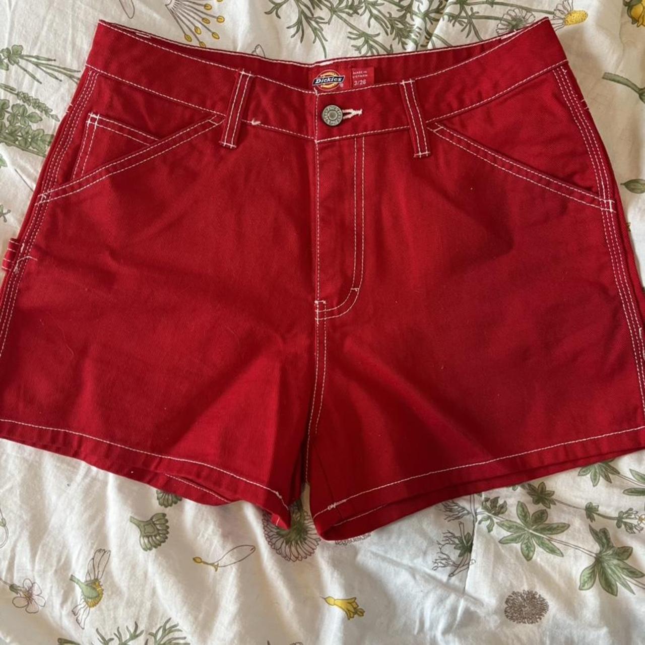 dickies red carpenter shorts