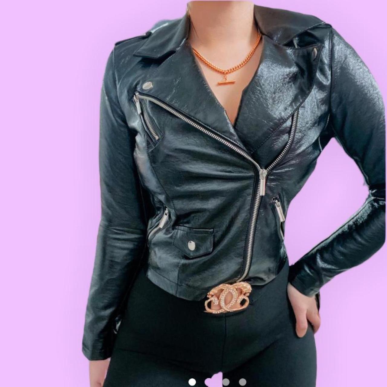 Oasis black hot sale biker jacket