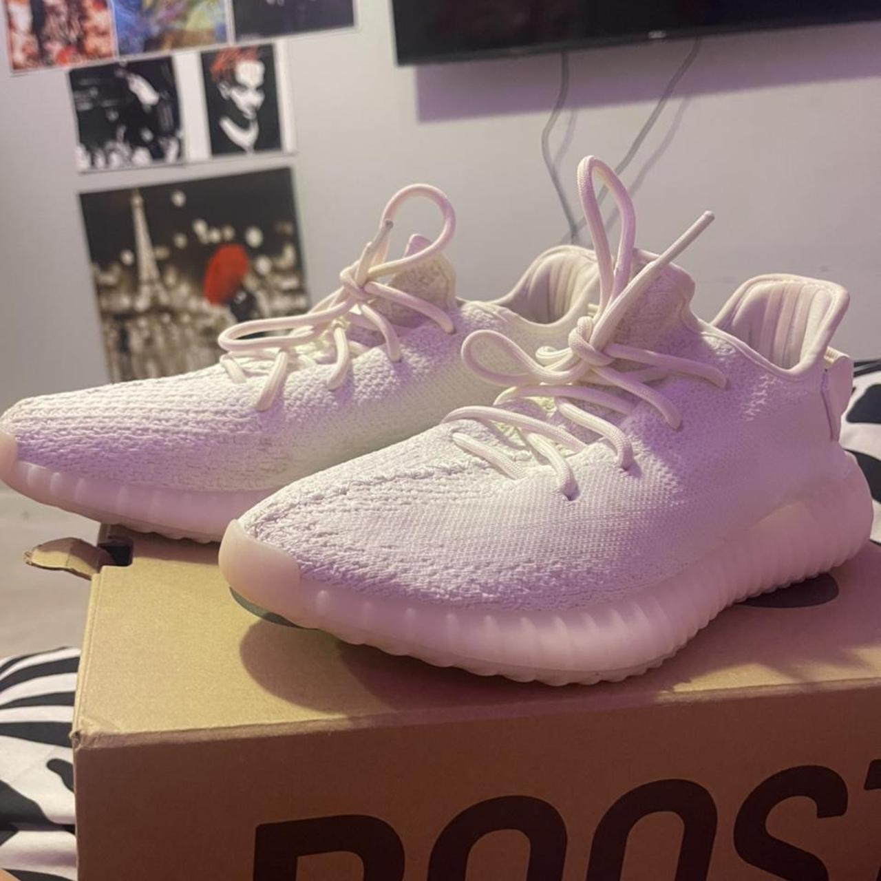 Yeezy triple sales white goat