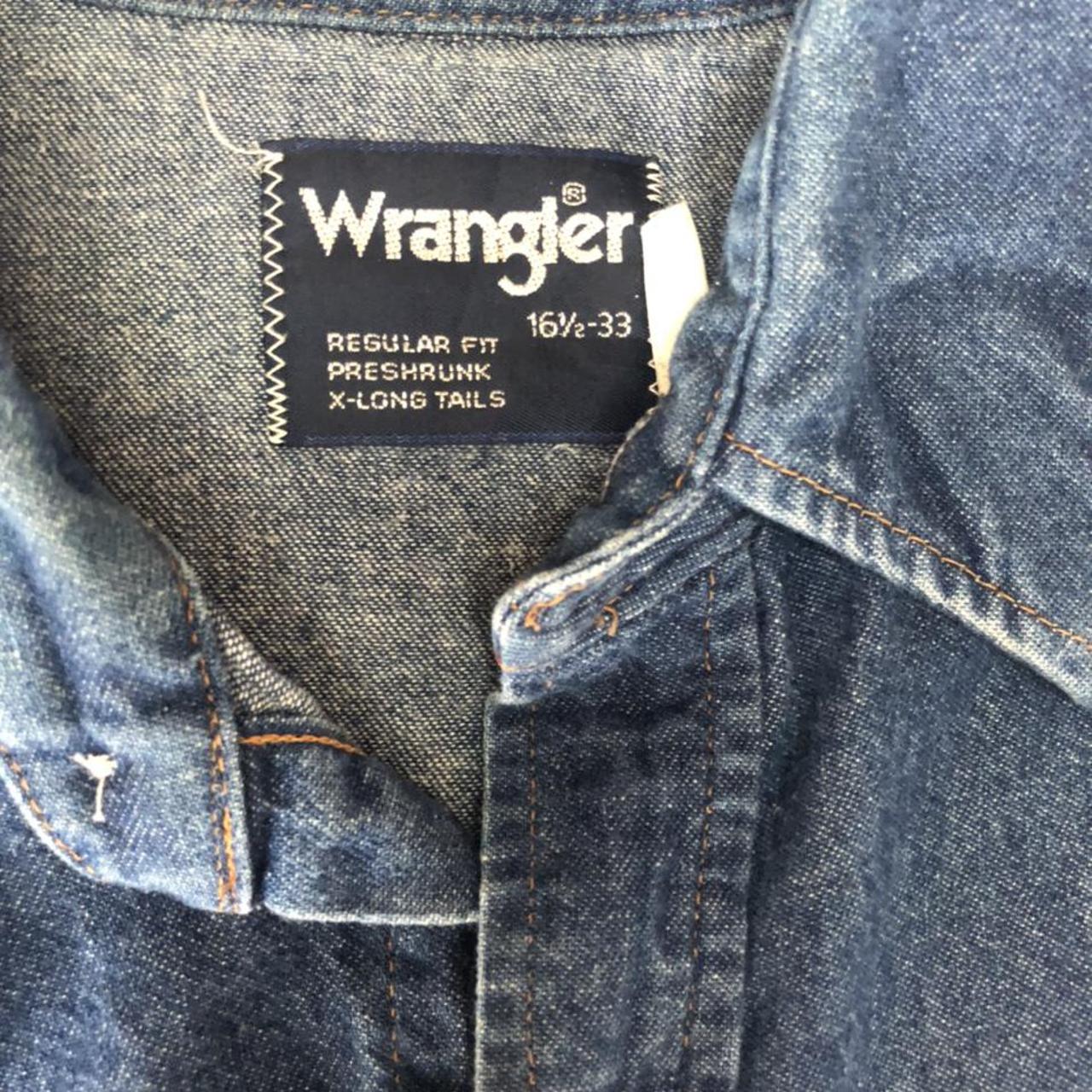 Wrangler Preshrunk denim X-Long Tails Regular Fit... - Depop