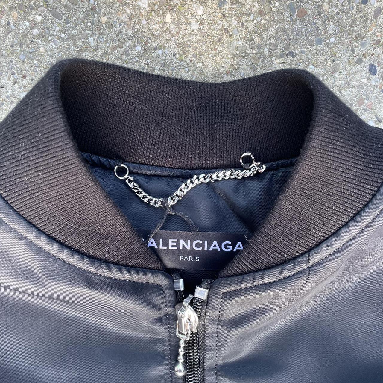 Balenciaga black clearance bomber jacket