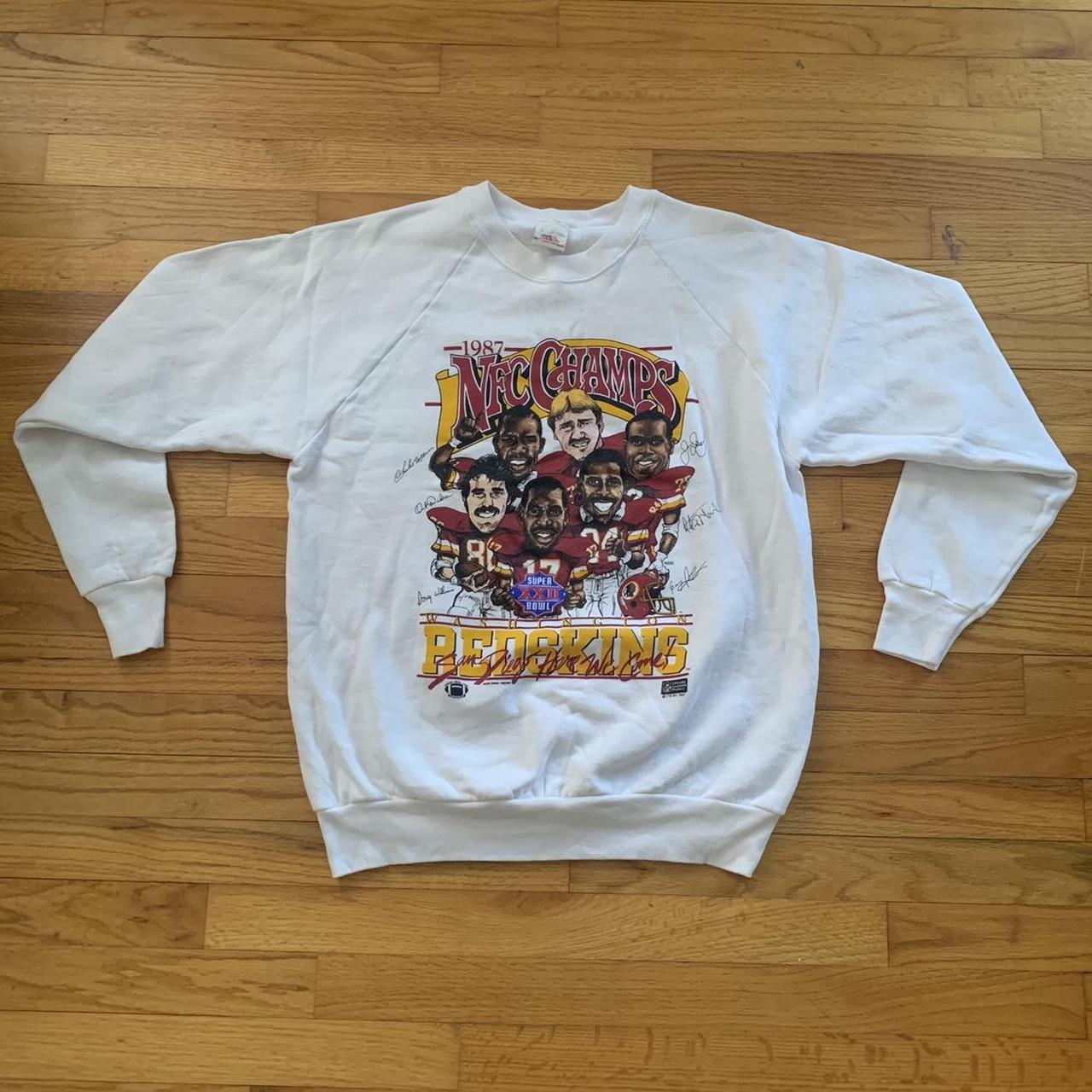 vintage redskins tshirt yellow large #vintage - Depop