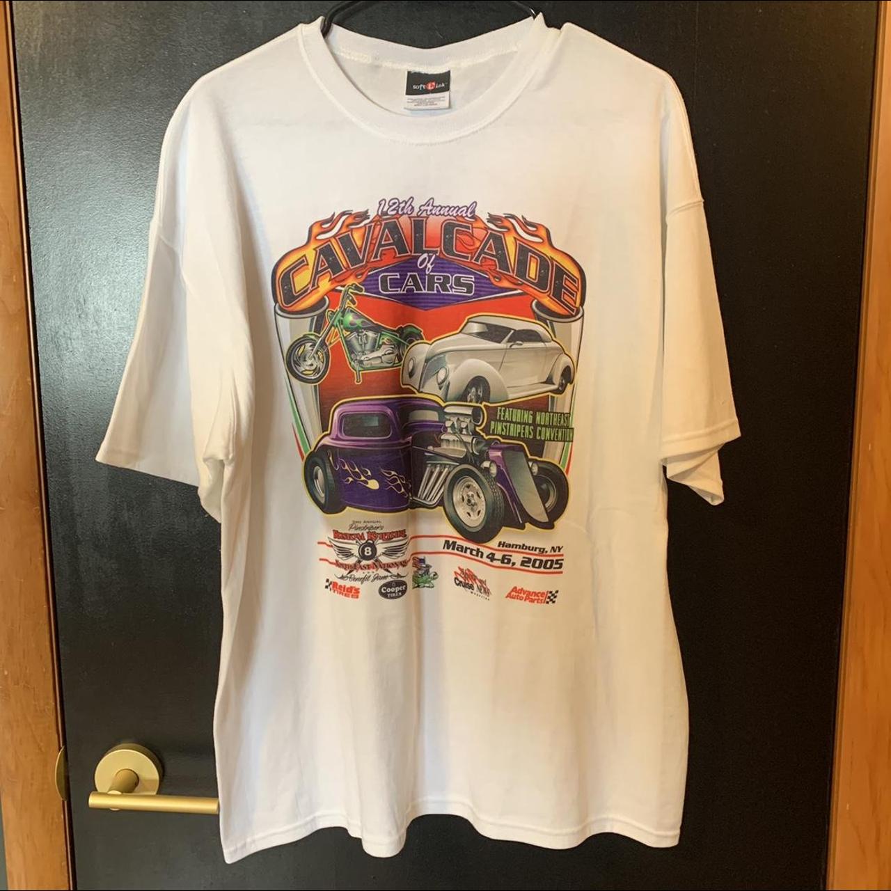 •SICK Y2k multi-colored Cars show graphic t-shirt on... - Depop