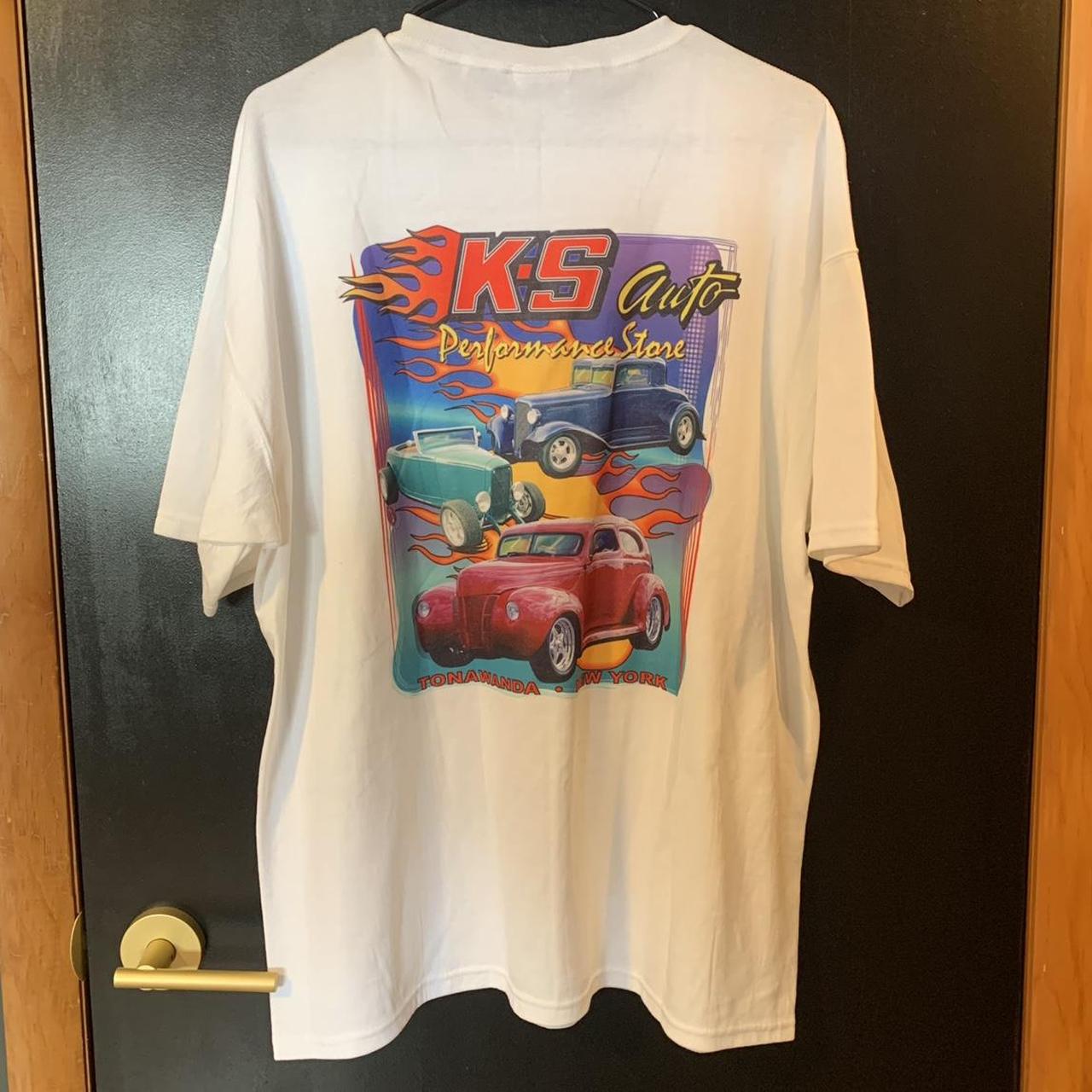 •SICK Y2k multi-colored Cars show graphic t-shirt on... - Depop