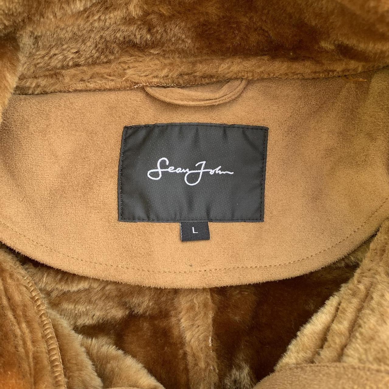 •Vintage SEAN JOHN brown coat with fur lining all... Depop
