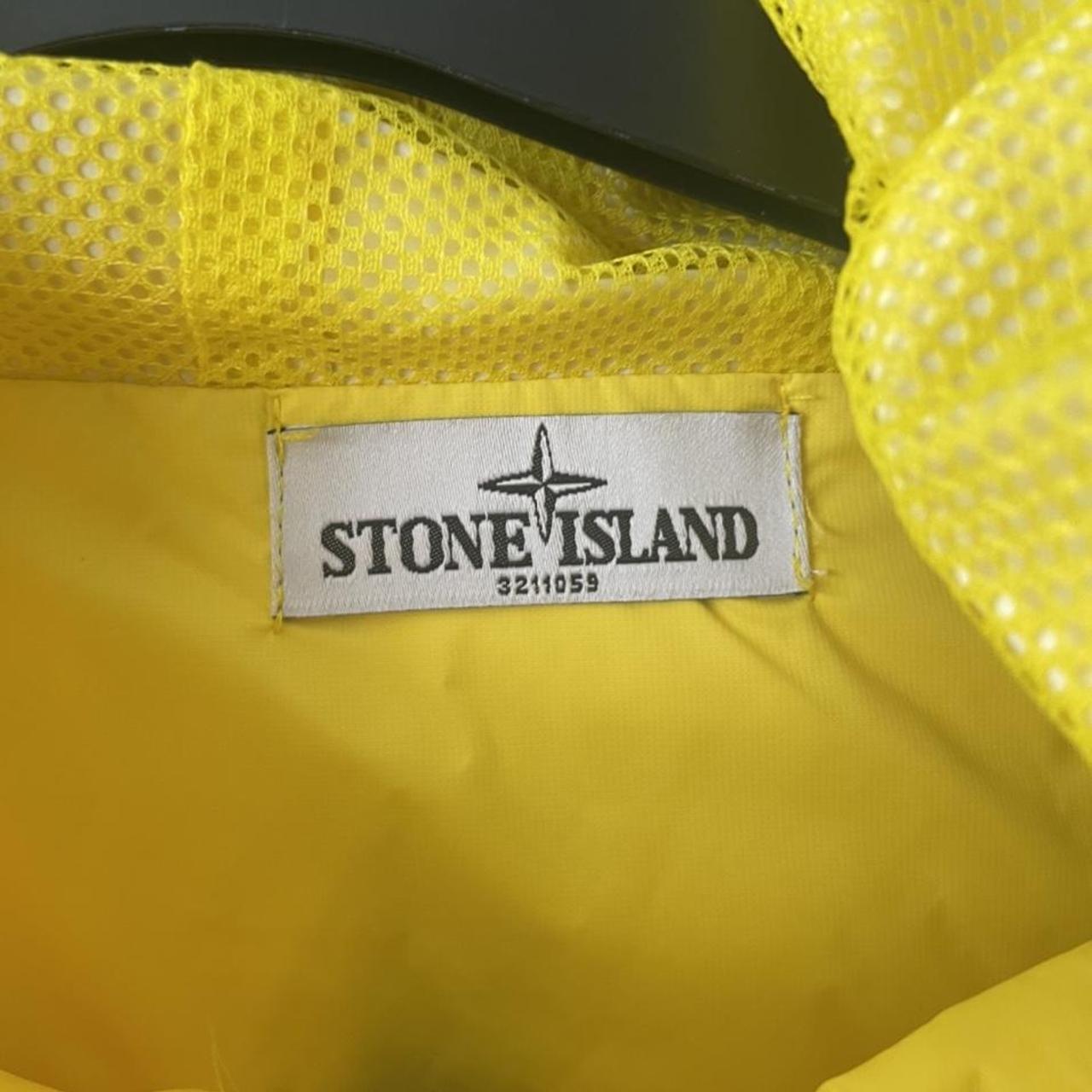 Yellow stone island light weight jacket, no badge... - Depop