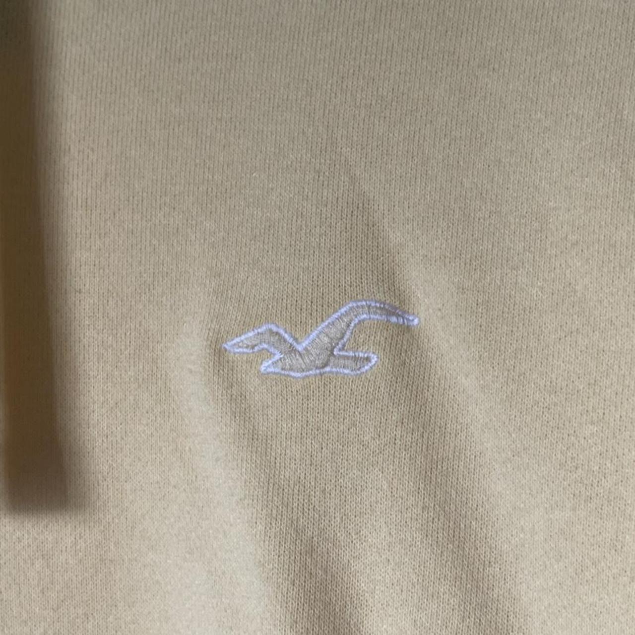 Hollister Yellow Essentials Hoodie Yellow Regular... Depop