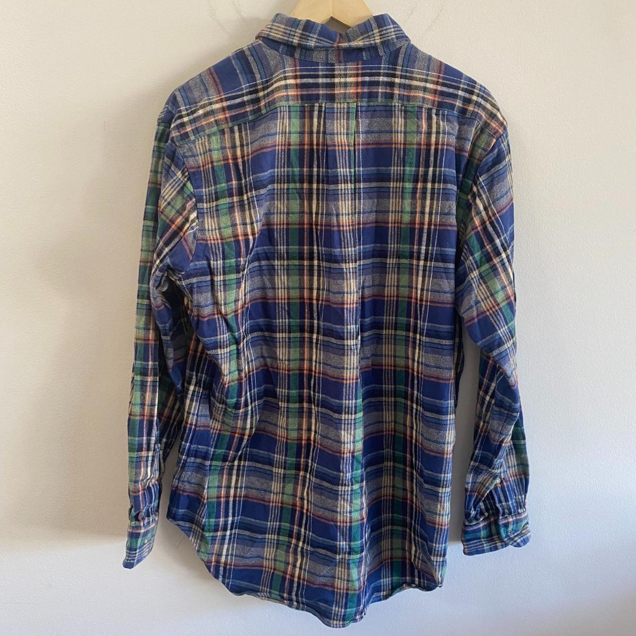 Ralph Lauren Plaid Flannel Shirt Size: L Long... - Depop