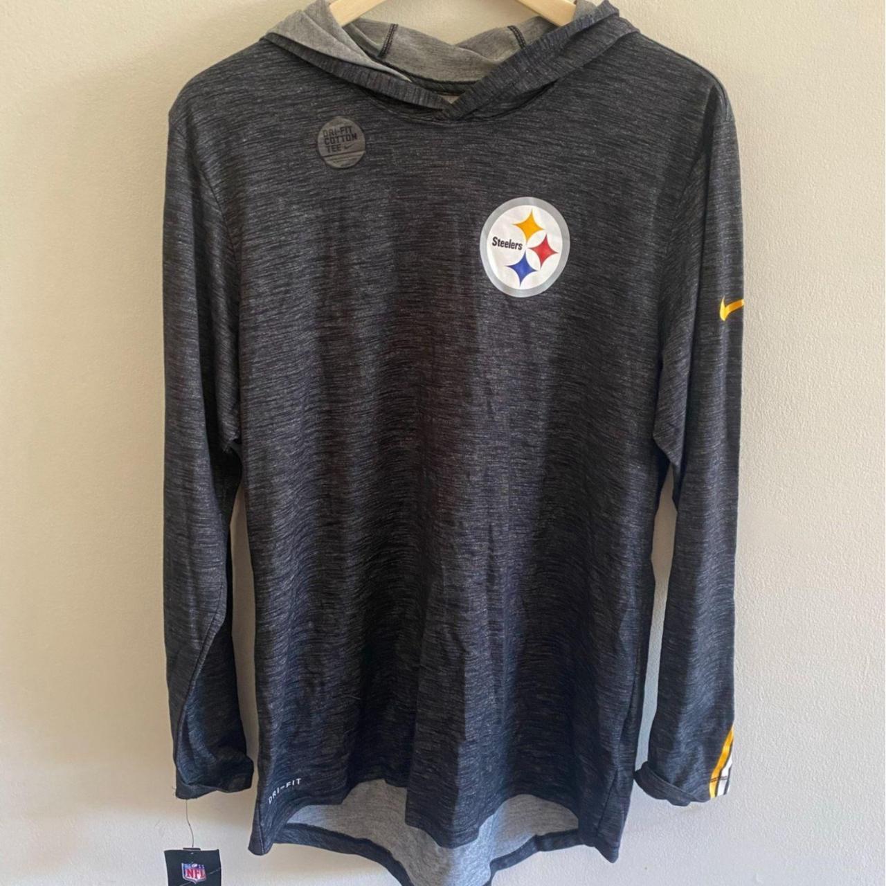 NIKE NFL PITTSBURGH STEELERS MENS THERMAL HOODIE - Depop