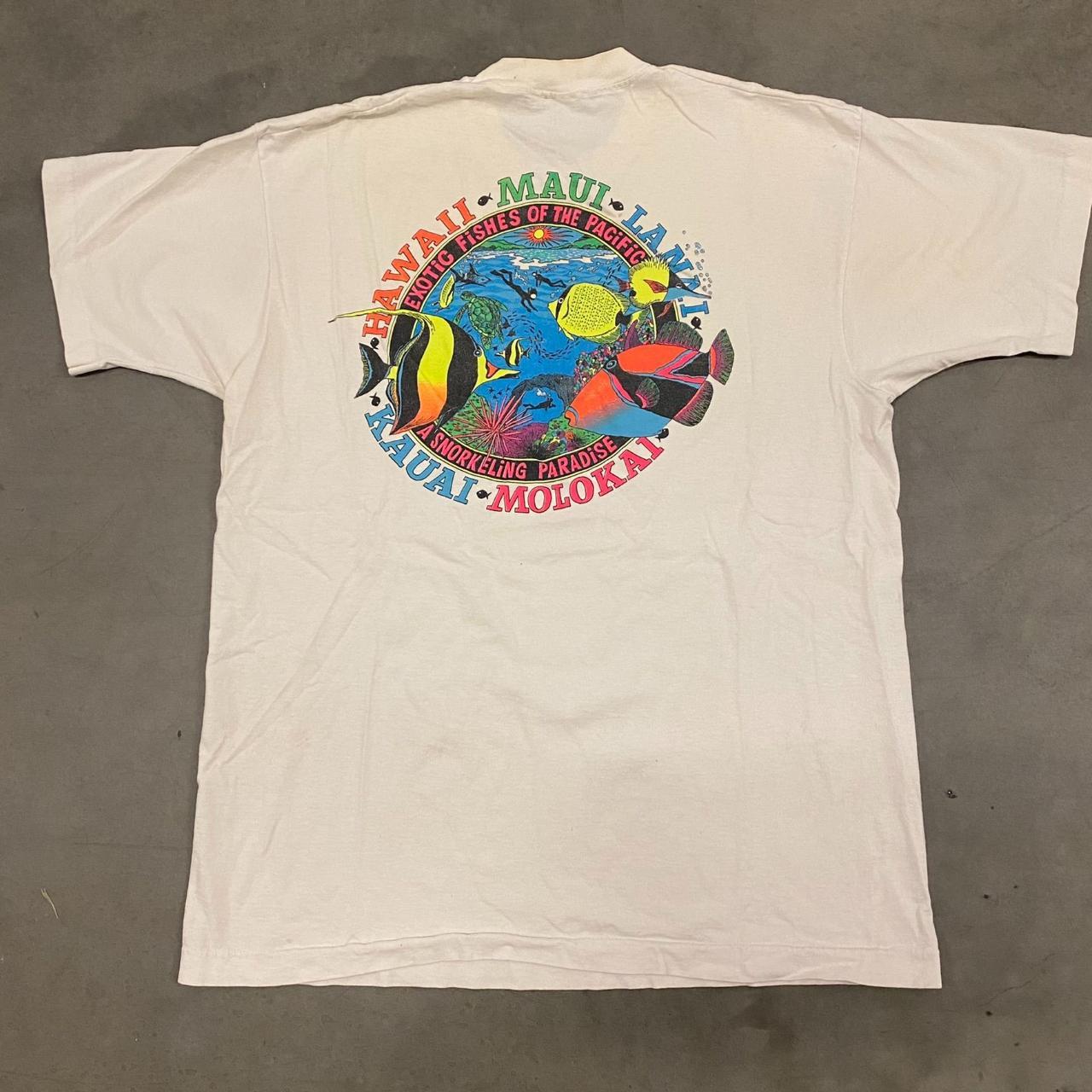 Hawaii Fish Snorkel Vintage 90s T-Shirt Size: - Depop