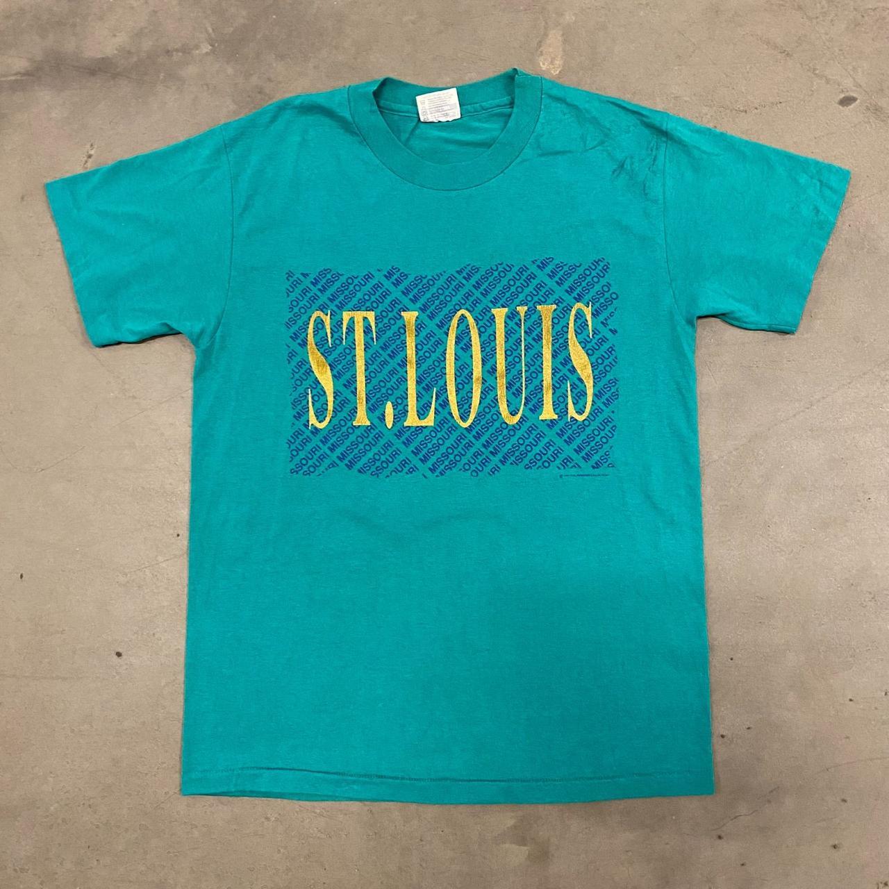 Vintage St. Louis Missouri Color: gray T-shirt - Depop