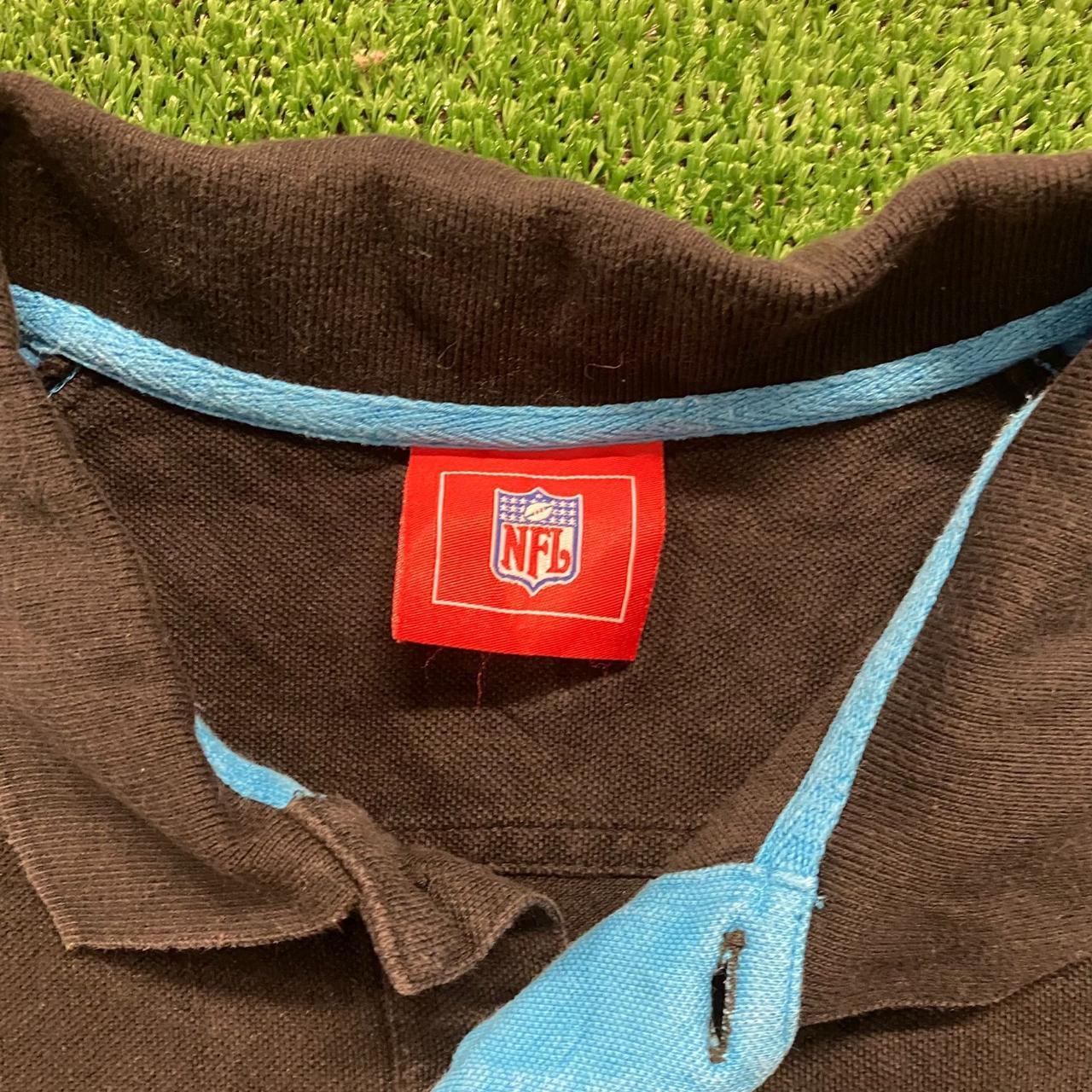 Carolina Panthers Vintage NFL Polo Shirt Size: - Depop