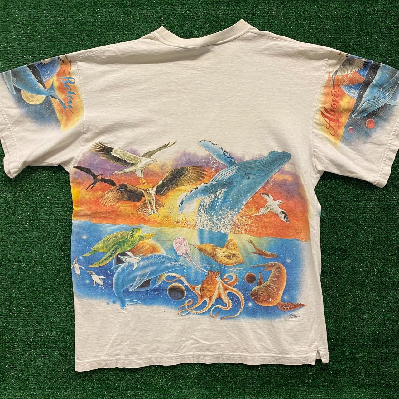 Animals Vintage 90s AOP Nature T-Shirt, Size:...