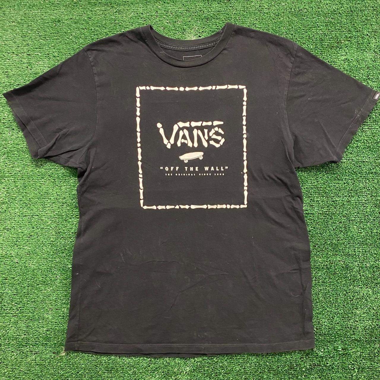 Vans Skeleton Bones Vintage Skater T-Shirt Size:... - Depop