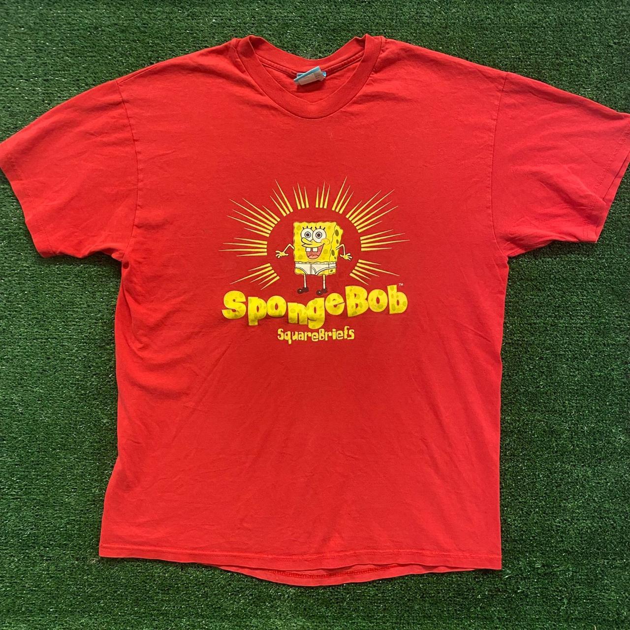 Red 2024 spongebob shirt