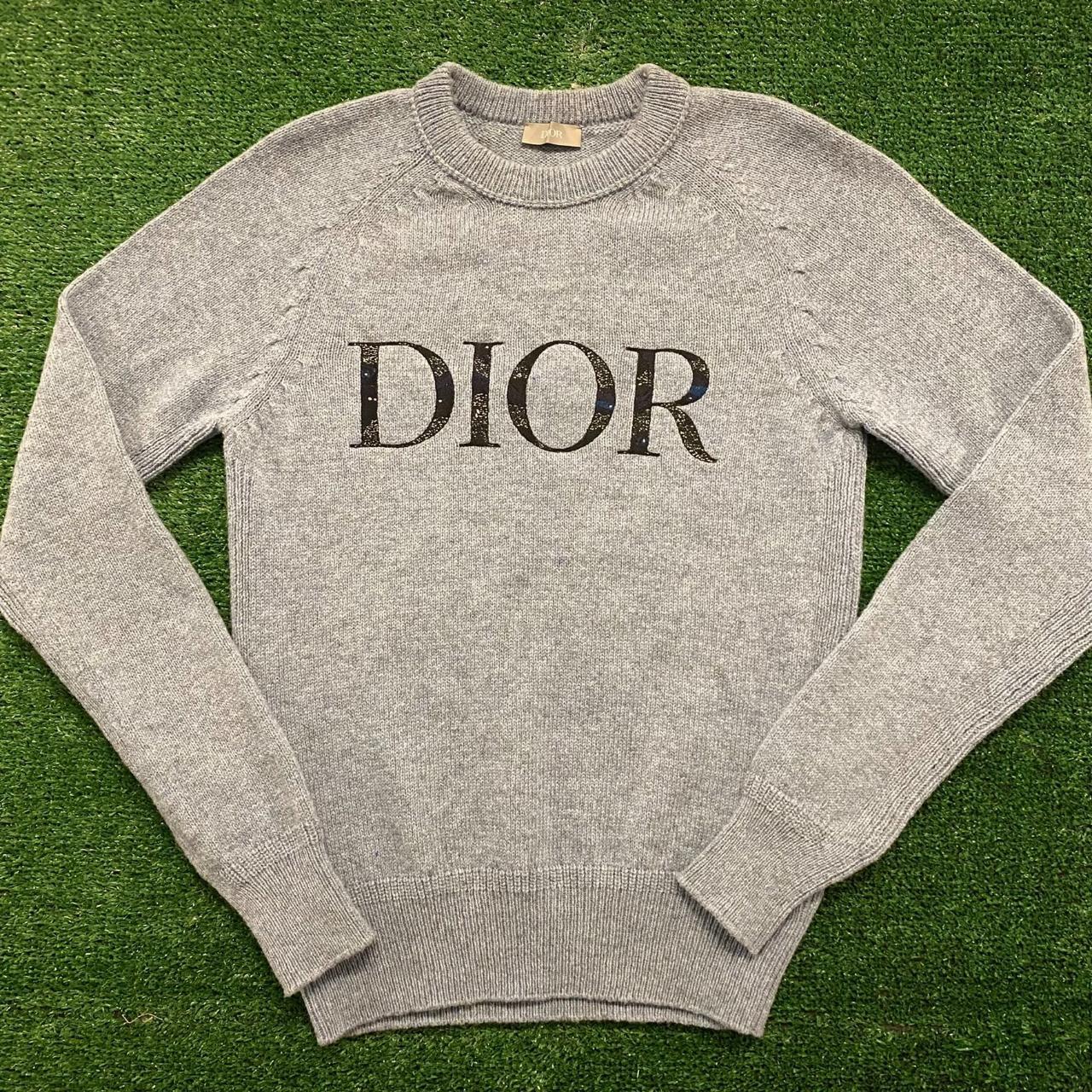 Dior Men's Blue Jumper Depop