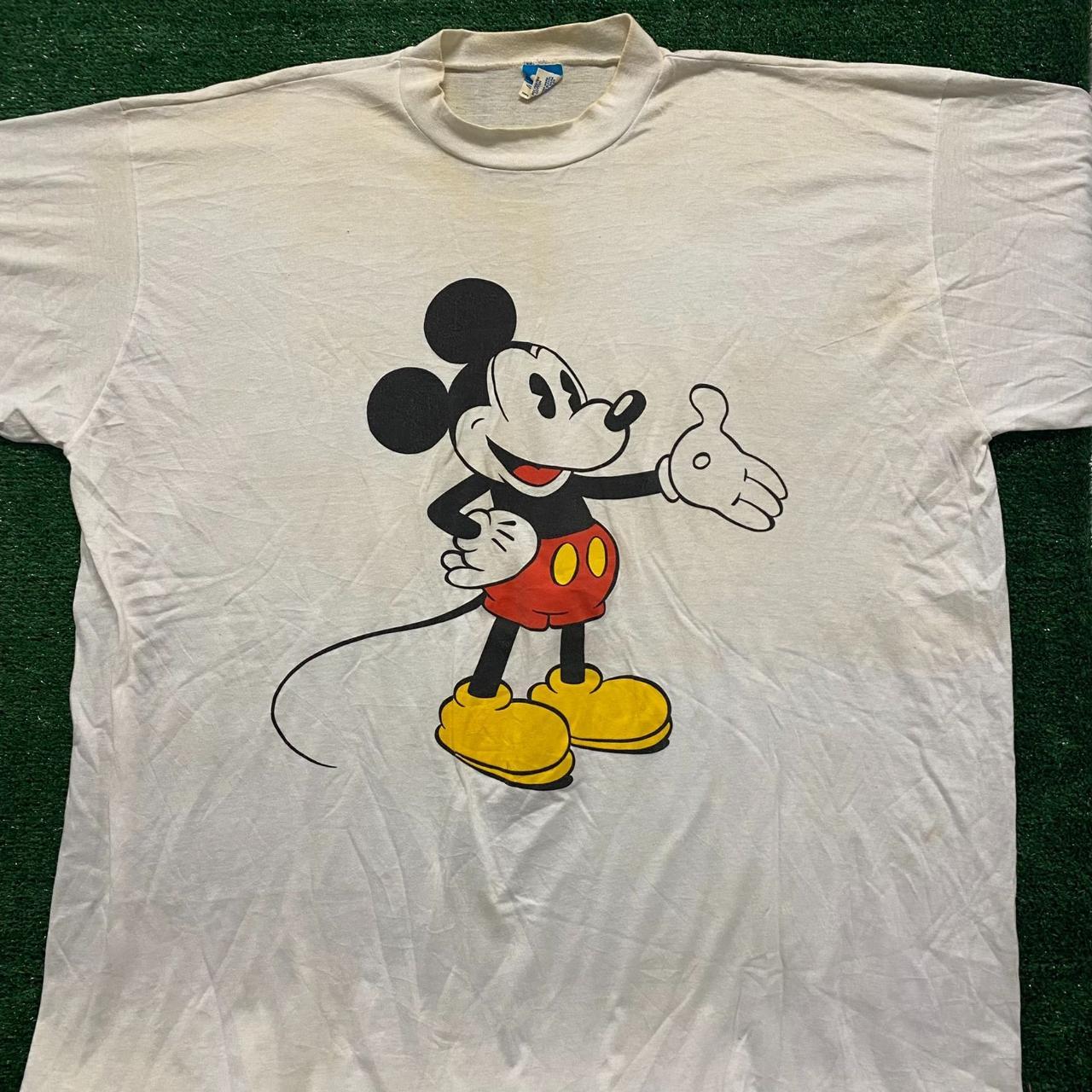 Mickey Mouse Vintage 90s Disney T-Shirt Size:... - Depop