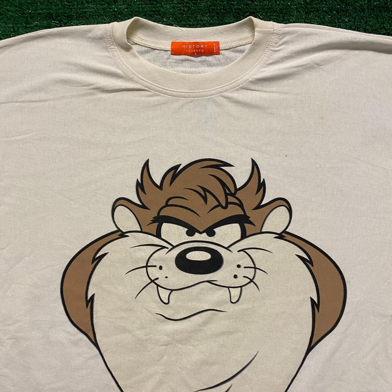 Looney Tunes Taz Vintage Cartoon T-Shirt Size:... - Depop