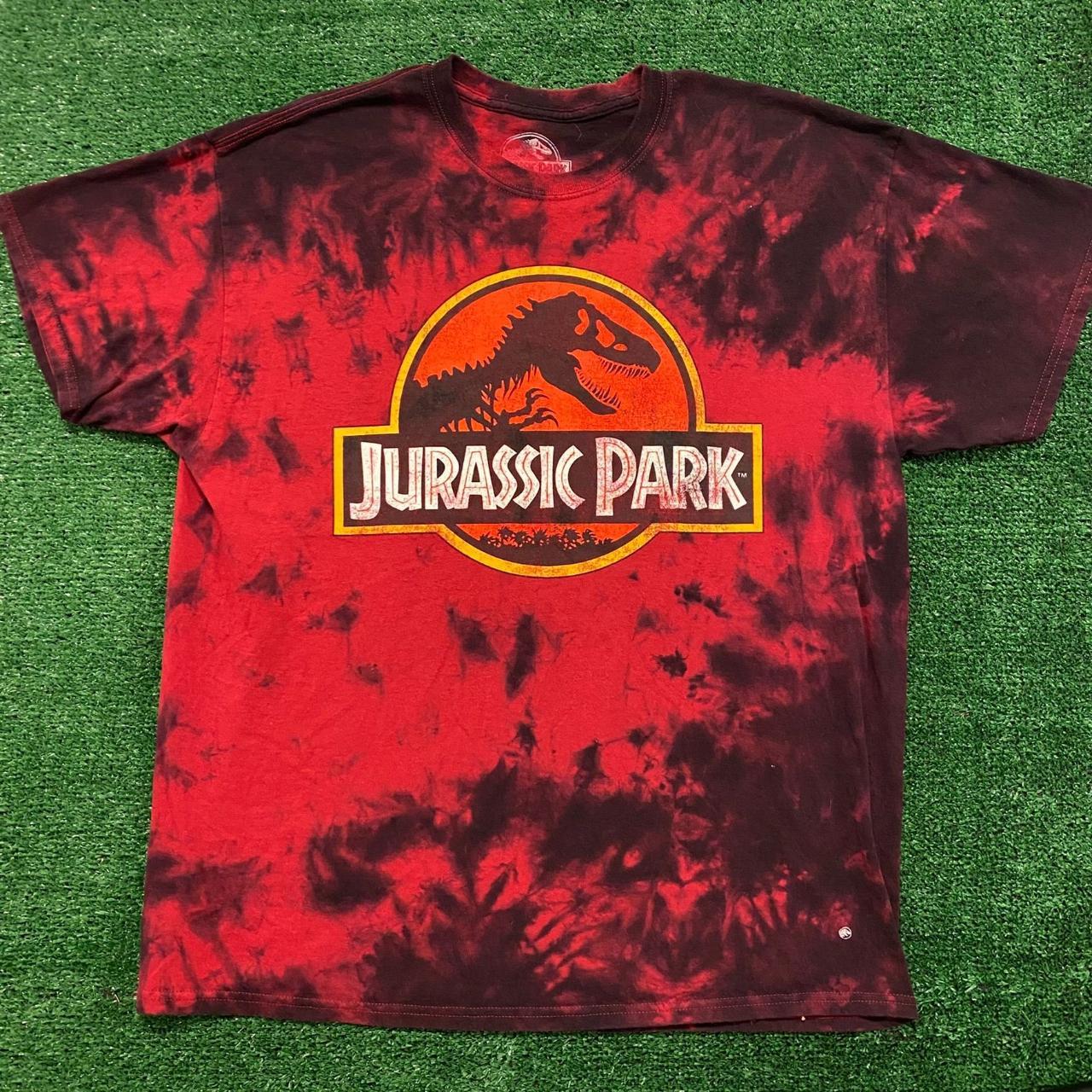 tie dye jurassic park shirt