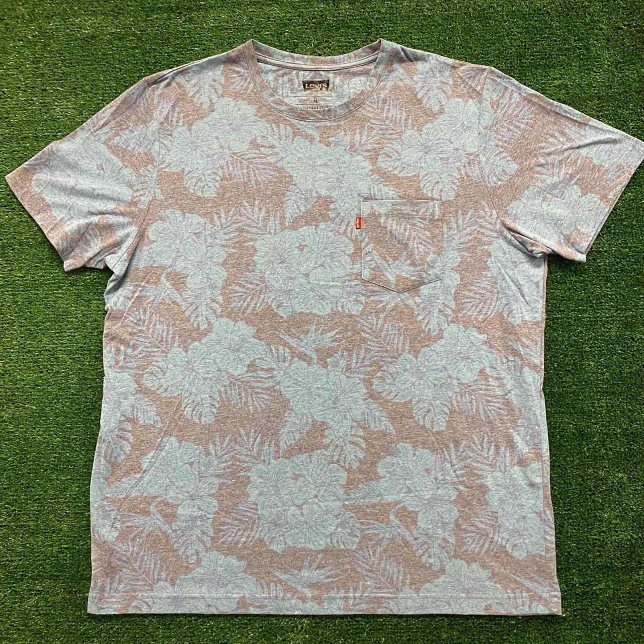 Levis floral t sales shirt