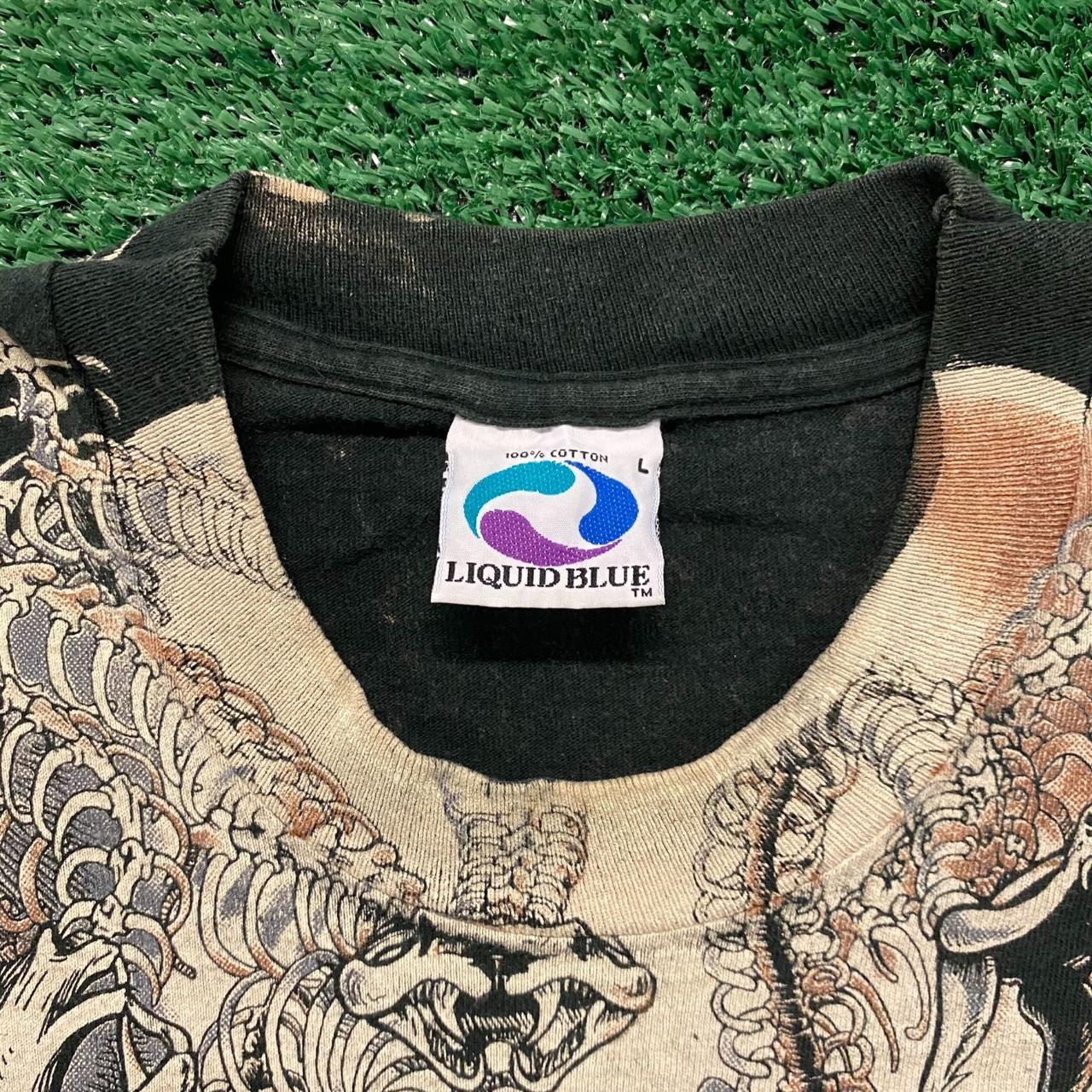 Liquid Blue Medusa Skull Vintage 90s Punk | Depop