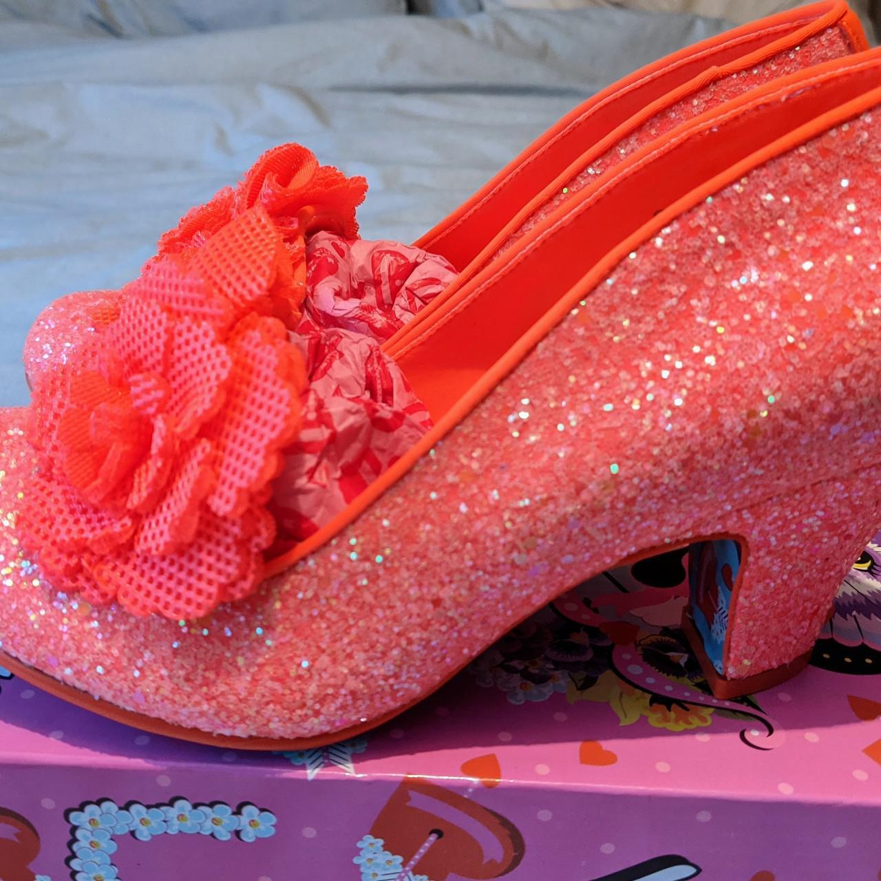 IRREGULAR CHOICE SHOES Orange Banjolele in 38. Mid